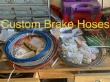 Custom Stainless Braided Brake Hoses - Silver