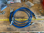 Custom Stainless Braided Brake Hoses - Blue